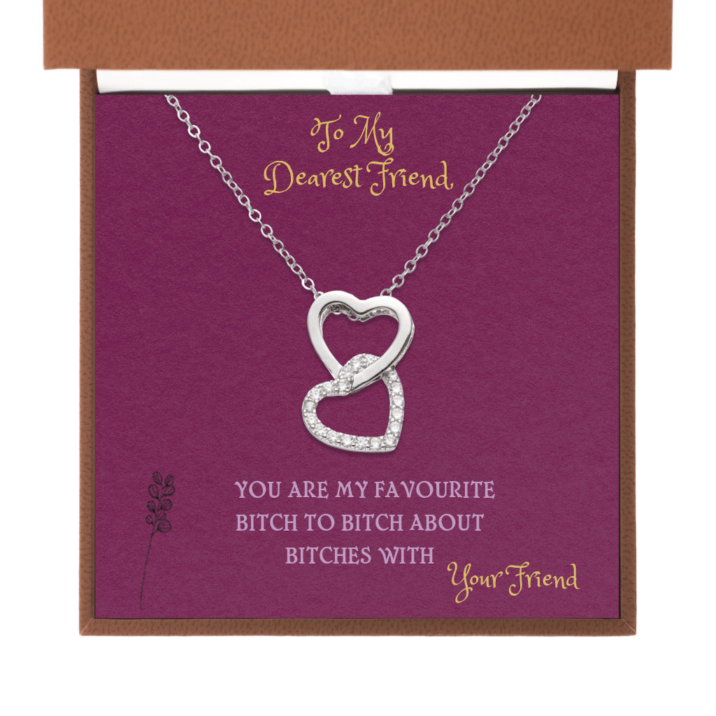 Two Lovers - Interlocked Hearts Necklace