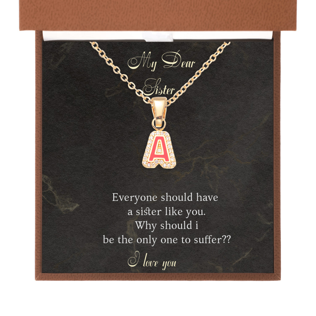 I Love Your Name - Initial Letter Necklace