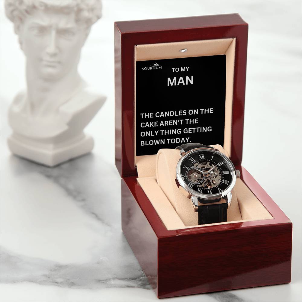 Men's Skeleton Openwork Watch / Wedding , Anniversary gift