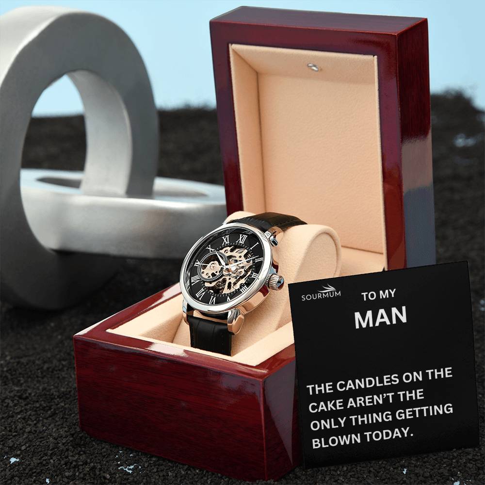 Men's Skeleton Openwork Watch / Wedding , Anniversary gift
