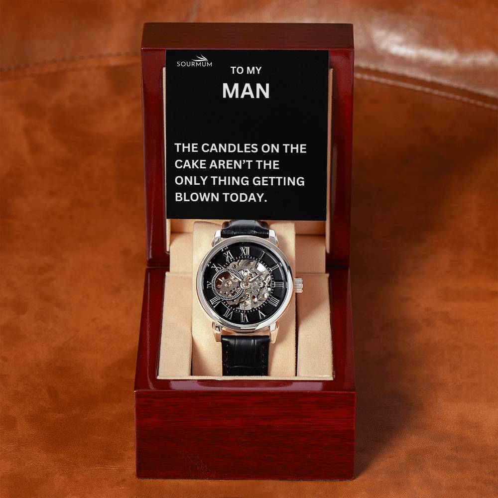 Men's Skeleton Openwork Watch / Wedding , Anniversary gift