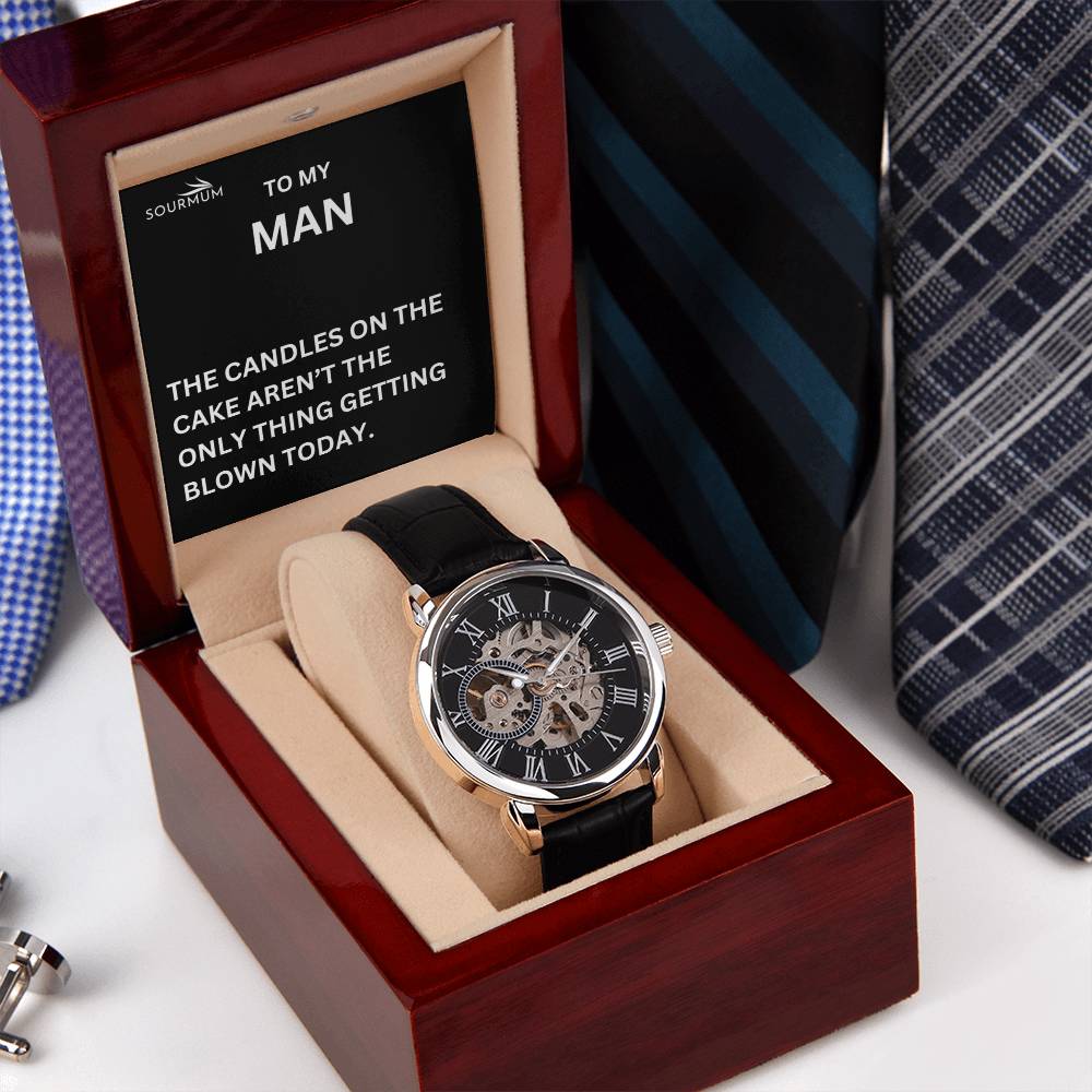 Men's Skeleton Openwork Watch / Wedding , Anniversary gift