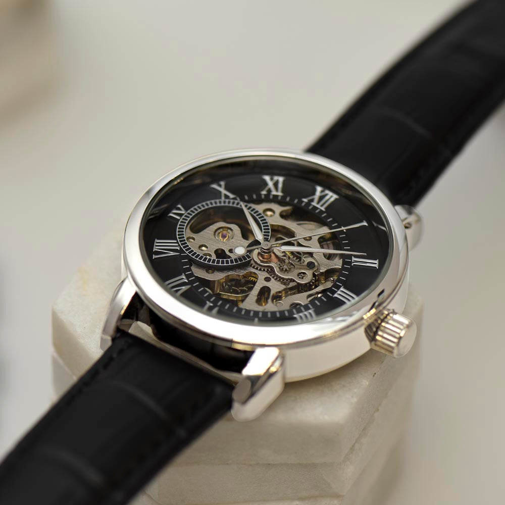 Men's Skeleton Openwork Watch / Wedding , Anniversary gift