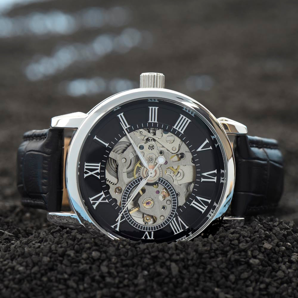 Men's Skeleton Openwork Watch / Wedding , Anniversary gift