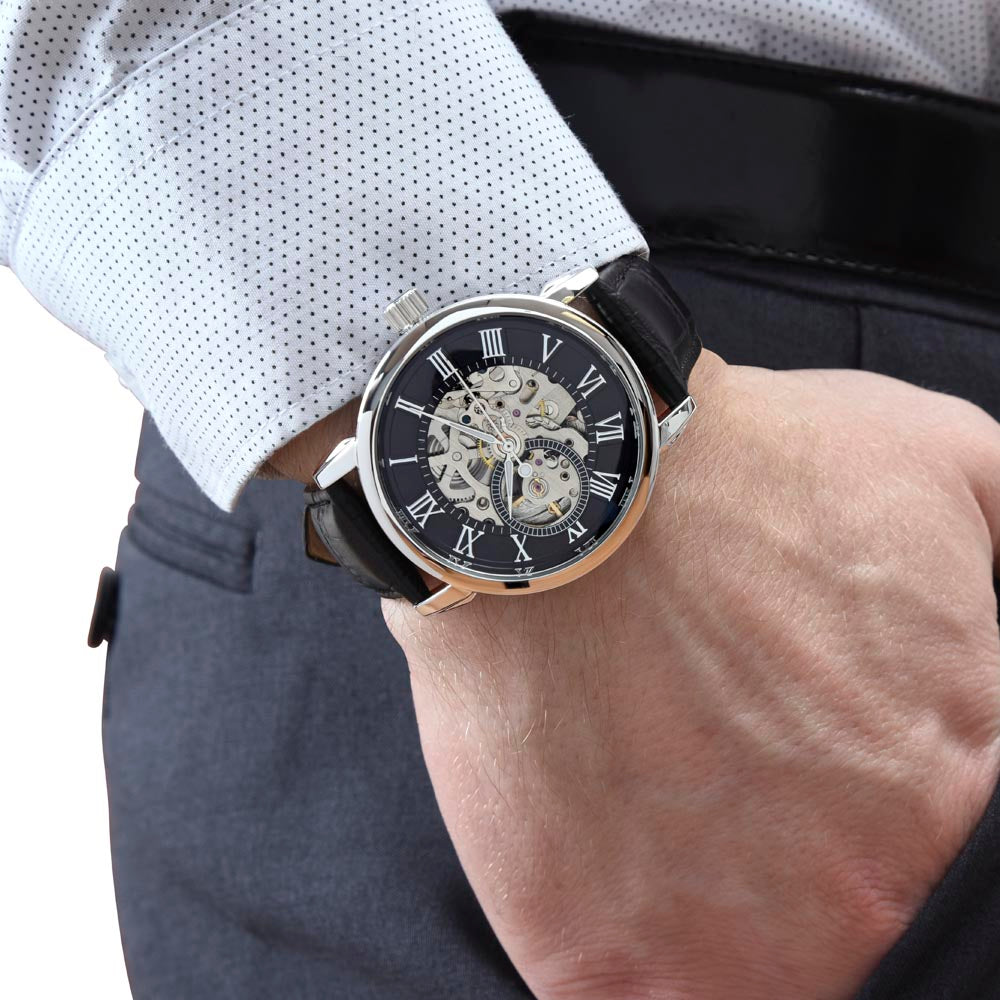 Men's Skeleton Openwork Watch / Wedding , Anniversary gift