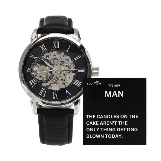 Men's Skeleton Openwork Watch / Wedding , Anniversary gift