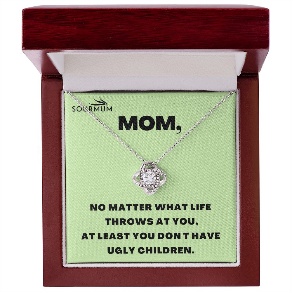 MOM, No Matter /  Love Knot Necklace