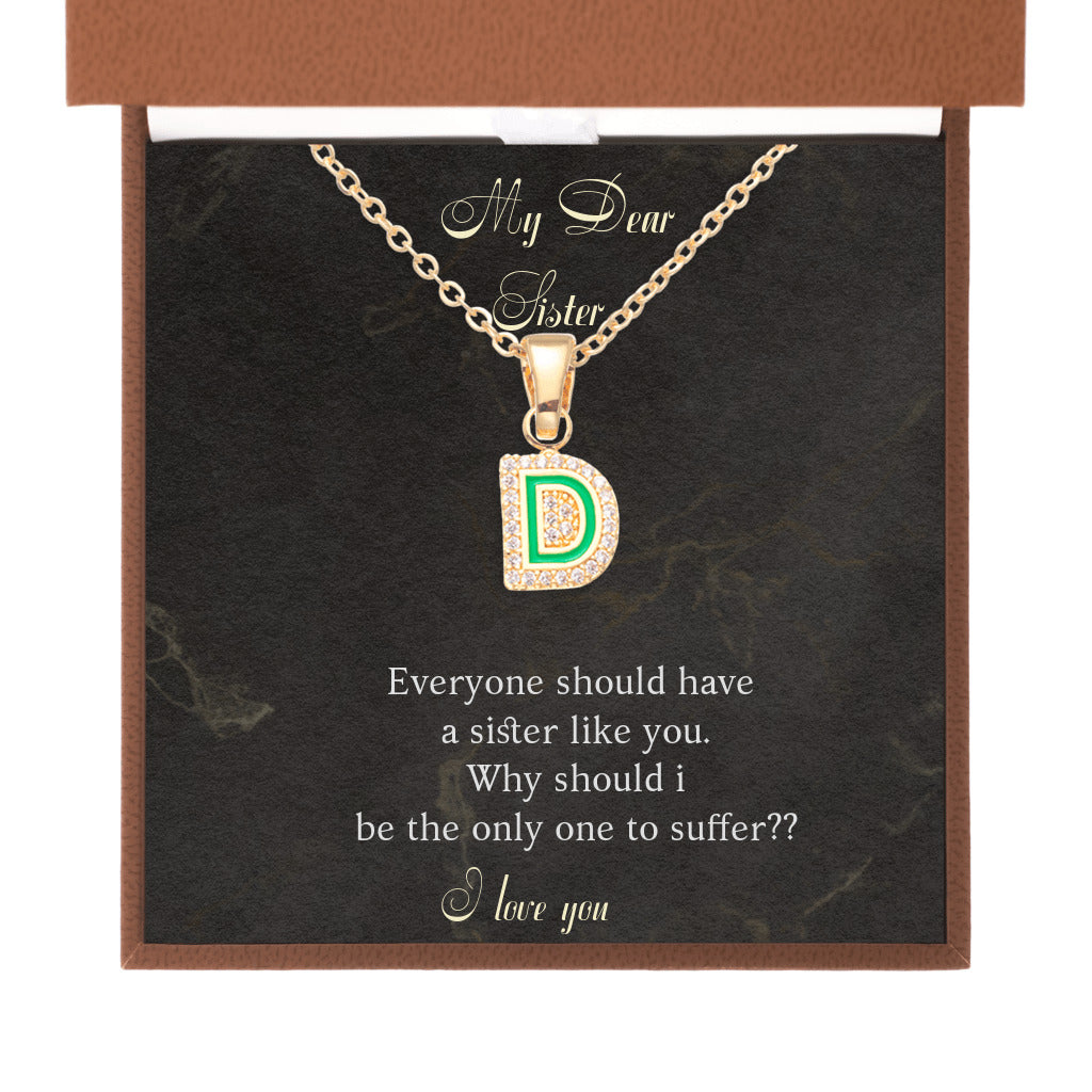 I Love Your Name - Initial Letter Necklace