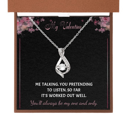 Dreamy Babe Anniversary / Birthday  gift - Ribbon Necklace
