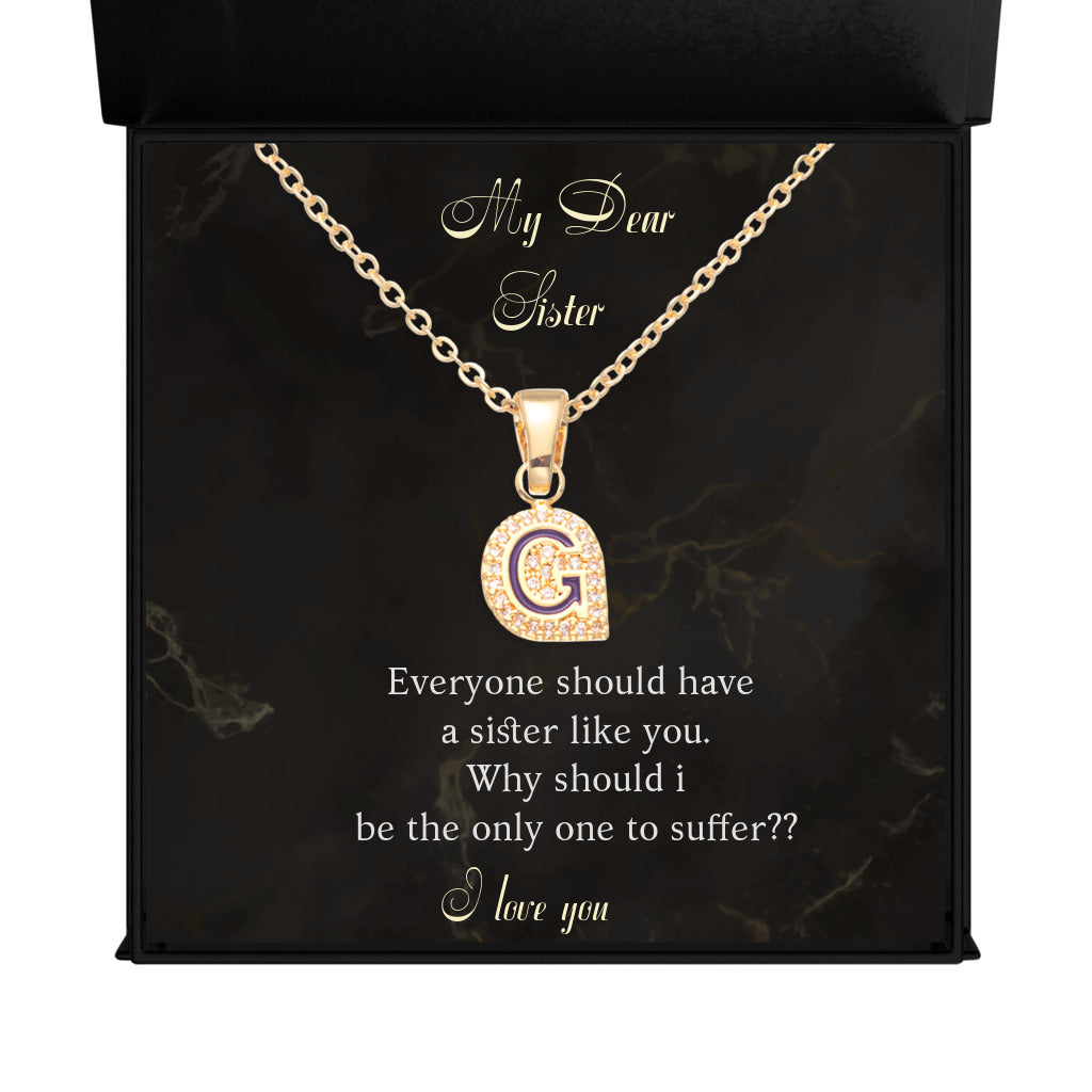 I Love Your Name - Initial Letter Necklace