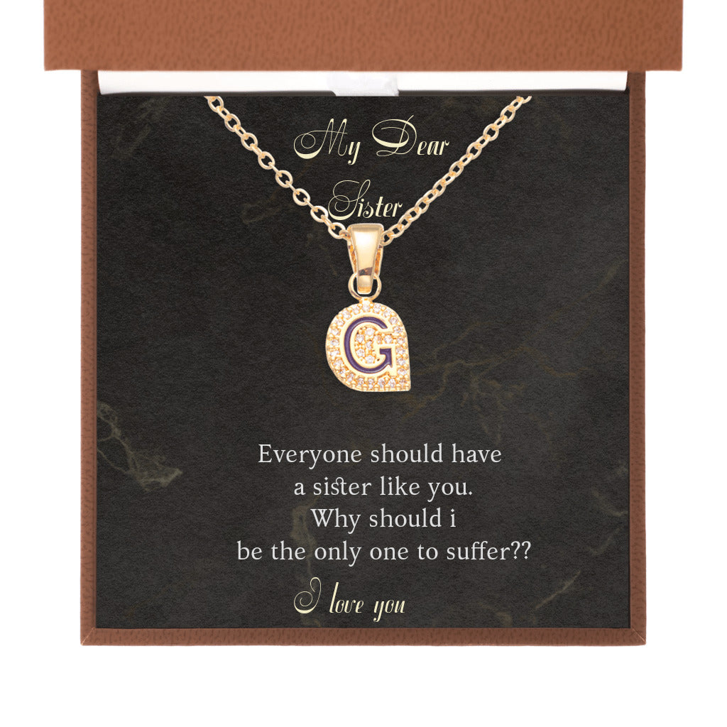 I Love Your Name - Initial Letter Necklace