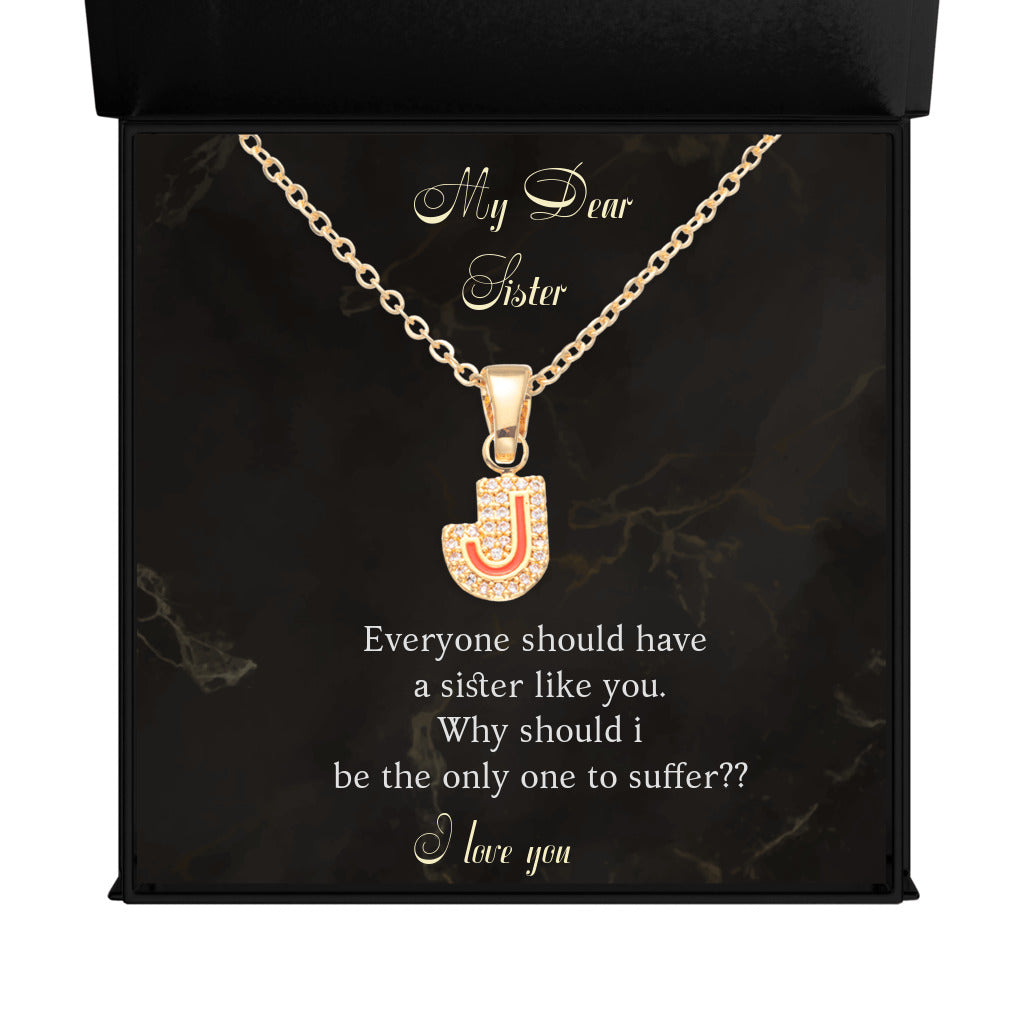 I Love Your Name - Initial Letter Necklace