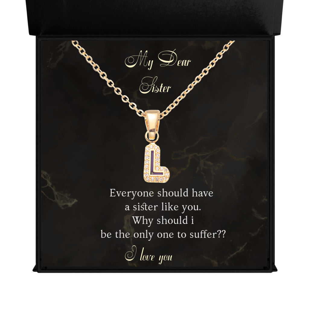 I Love Your Name - Initial Letter Necklace