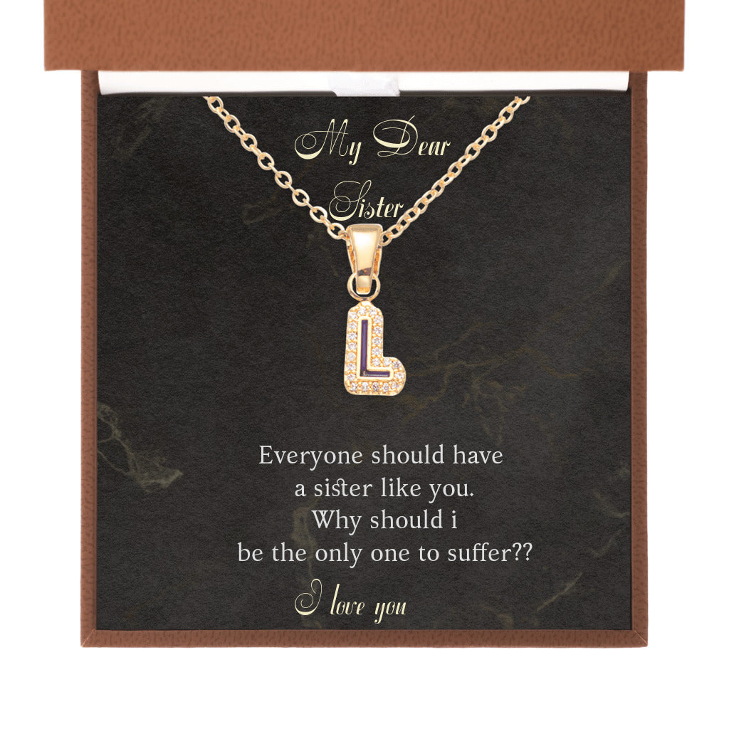 I Love Your Name - Initial Letter Necklace