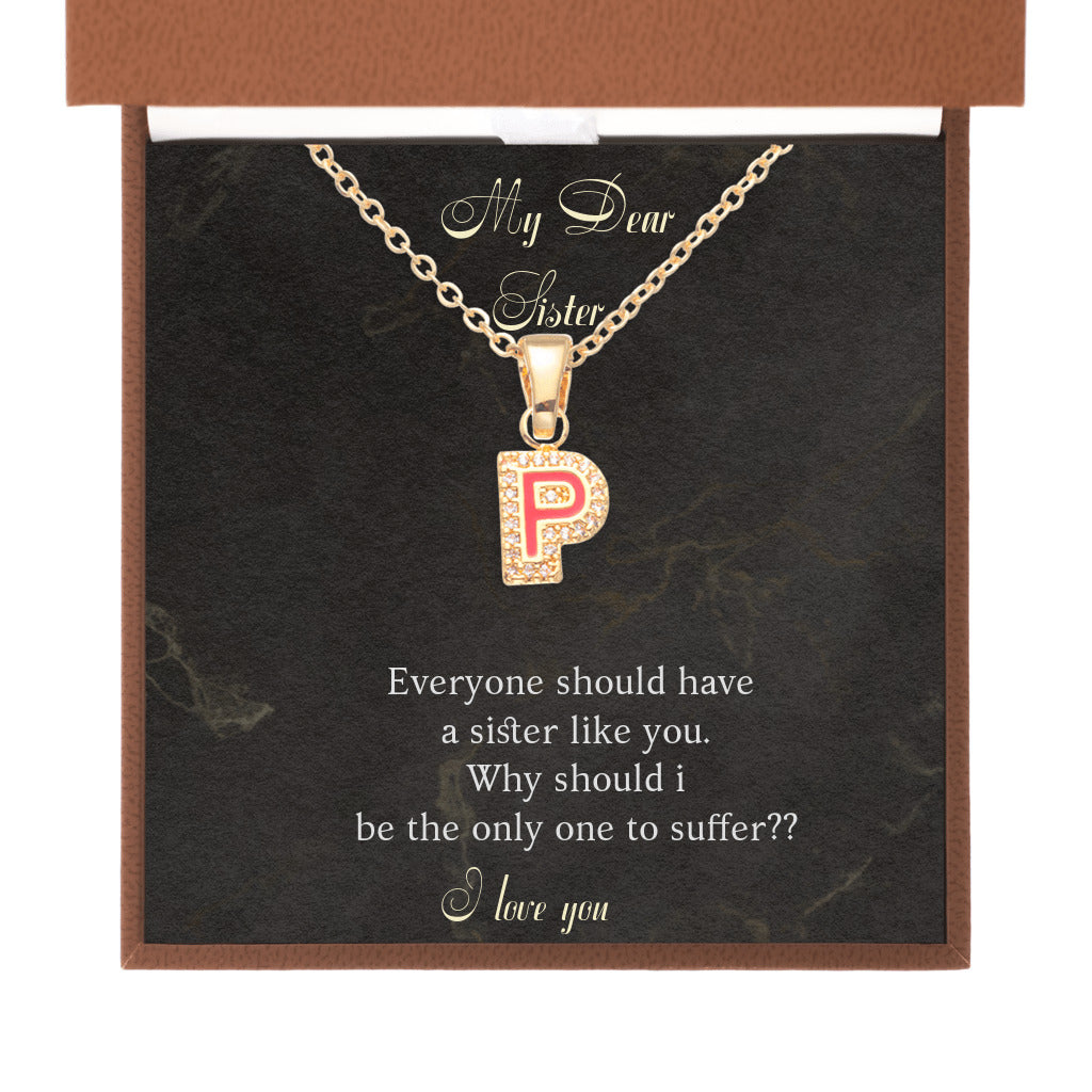 I Love Your Name - Initial Letter Necklace
