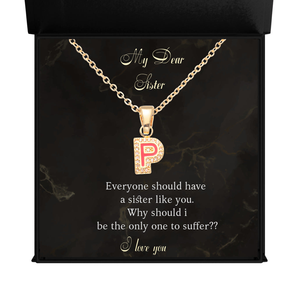 I Love Your Name - Initial Letter Necklace