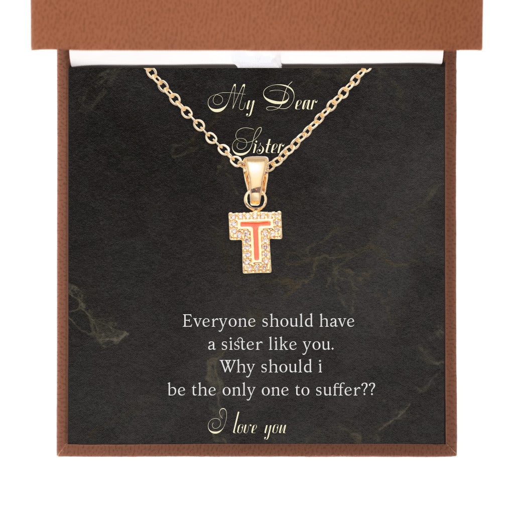 I Love Your Name - Initial Letter Necklace
